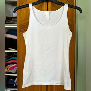 h&m white tank top